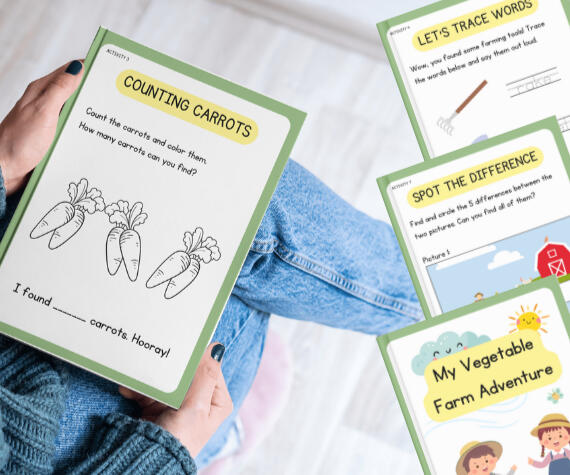 Vegetable Farm Busy Book